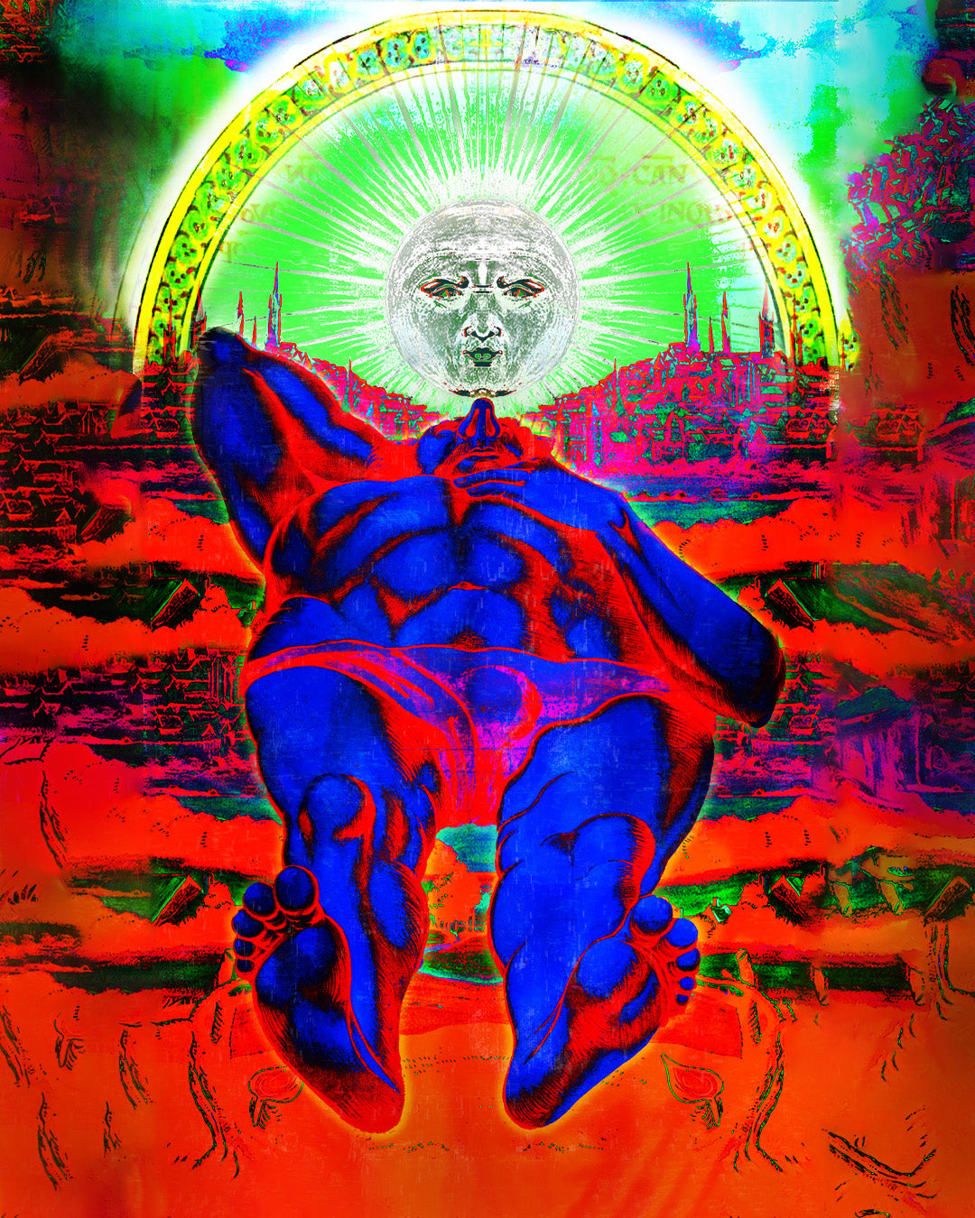 MIDNIGHT SUN- Poster Holographic