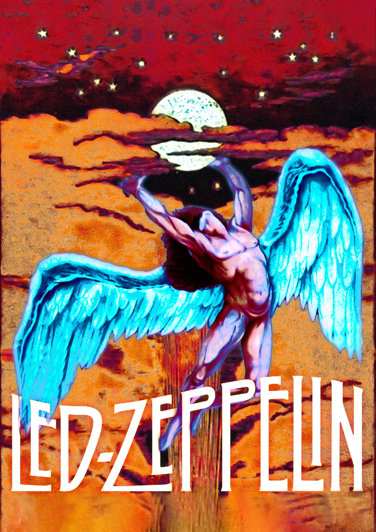 LED ZEP PELIN - Poster Holographic
