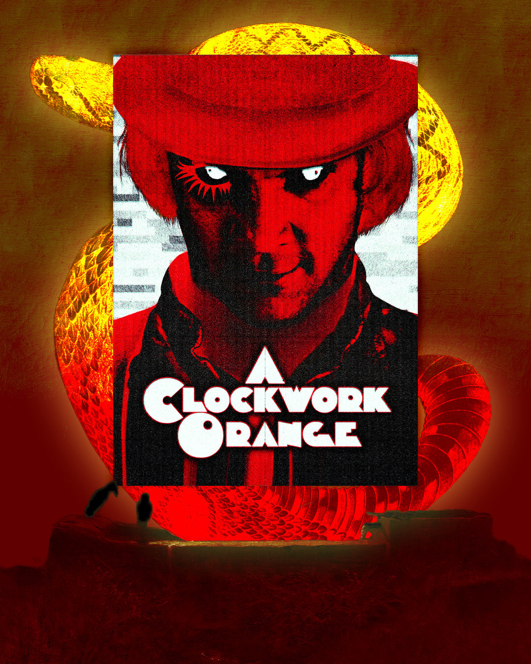 CLOCK WORK ORANGE - Poster Holographic