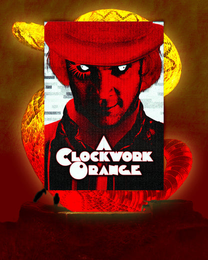 CLOCK WORK ORANGE - Poster Holographic